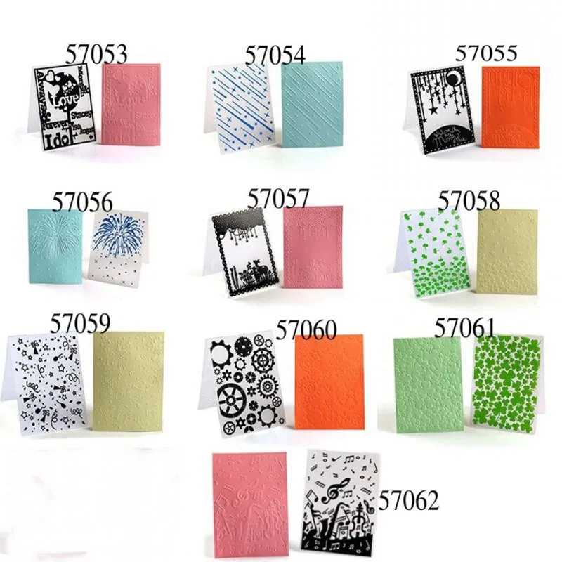 

1 Pcs Plastic Embossing Folders For DIY Scrapbooking Irregular Photo Album Card Paper Craft Template Mold Decoration Supplies