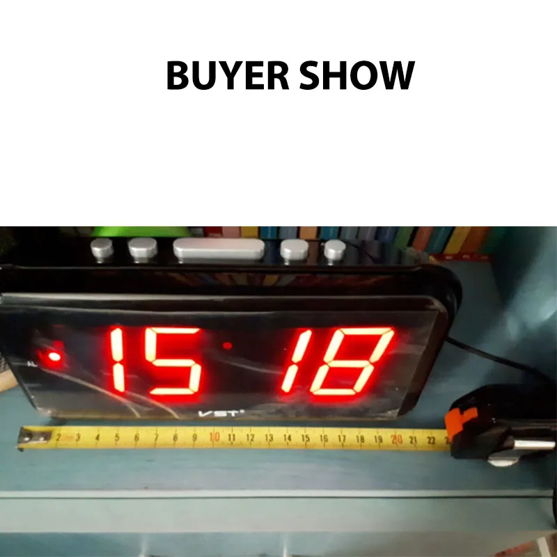 Большие цифры большой дисплей светящиеся цифровые настольные часы домашний Декор Современный дизайн светодиодный Будильник часы электронный стол