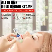 Золотые микро иглы автоматические наконечники ролик с гелевой трубкой 7 мл кожи роликовая система Дерма штамп 0,25 мм штамп наночип
