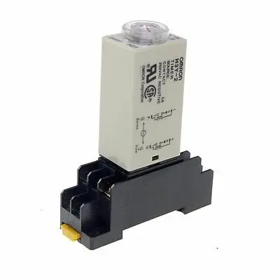 24VDC H3Y-2 Power On Time Delay Relay Timer 0.1-3S 2P2T 8Pins with Socket 5A