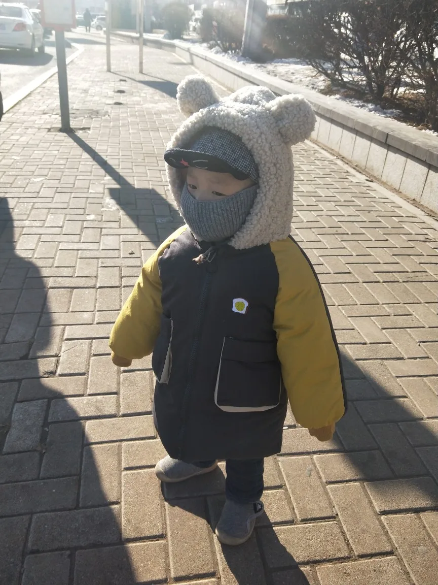 Зимняя куртка с хлопковой подкладкой для мальчиков