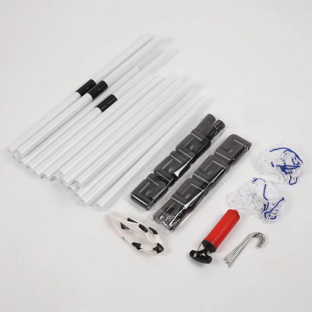 2 Sets DIY Children Sports Soccer Goals with Soccer Ball and Pump Practice Scrimmage Game Football Gate DIY White Gift For Kids 2 Sets DIY Children Sports Soccer Goals with Soccer Ball and Pump Practice Scrimmage Game Football Gate DIY White Gift For Kids