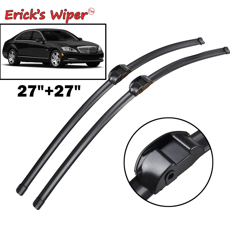 

Erick's Wiper LHD Front Wiper Blades For Mercedes Benz S-CLASS 2006-2013 W221 Windshield Windscreen Front Window 27"+27"
