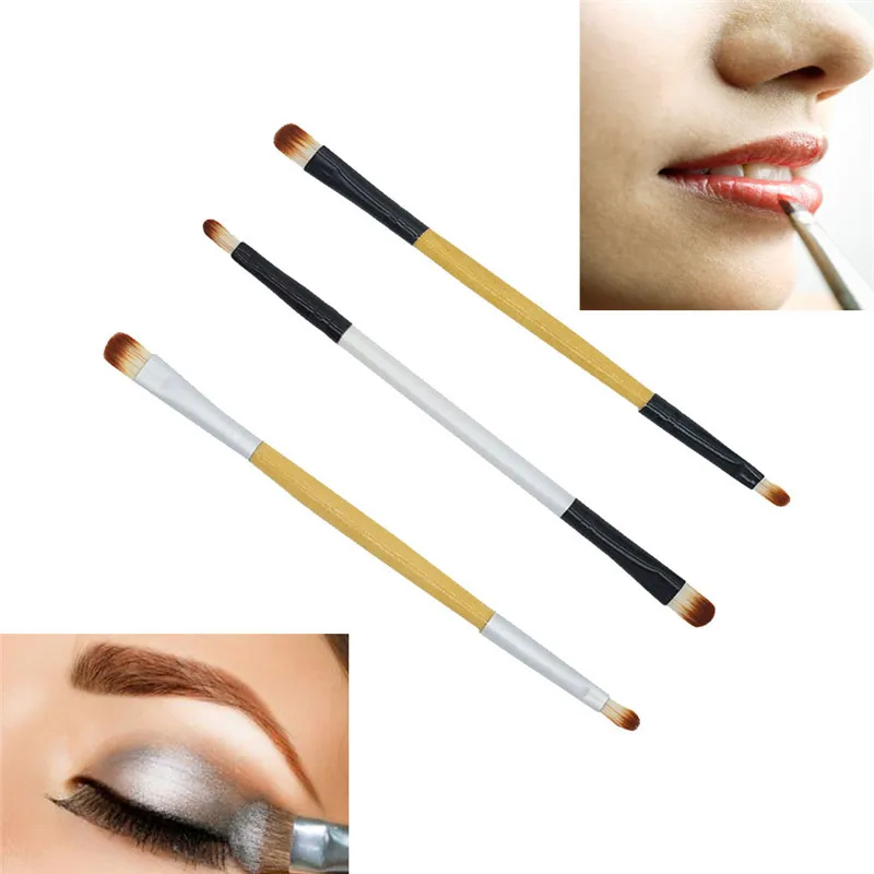 1pcs Double end Lip Makeup Brush Eyeshadow Concealer Applicator Makeup