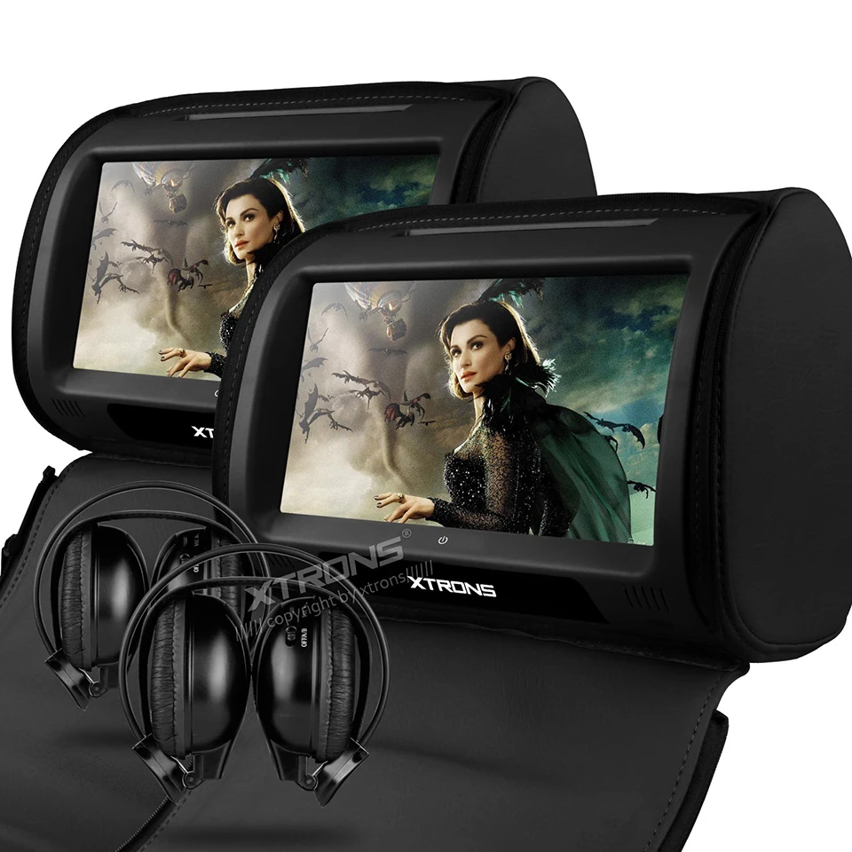 Clearance 2x9" Headrest Car DVD Player Support 32 Bits Games Cover With Zipper Built-in IR FM Seatback Digital Touch Screen Pillow Monitor 3 Clearance 2x9" Headrest Car DVD Player Support 32 Bits Games Cover With Zipper Built-in IR FM Seatback Digital Touch Screen Pillow Monitor 3