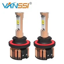 1 комплект 9008 H13 светодиодный фары 40 Вт 4000лм Автомобильная фара противотуманная лампа конверсионный комплект 6000 К Белый