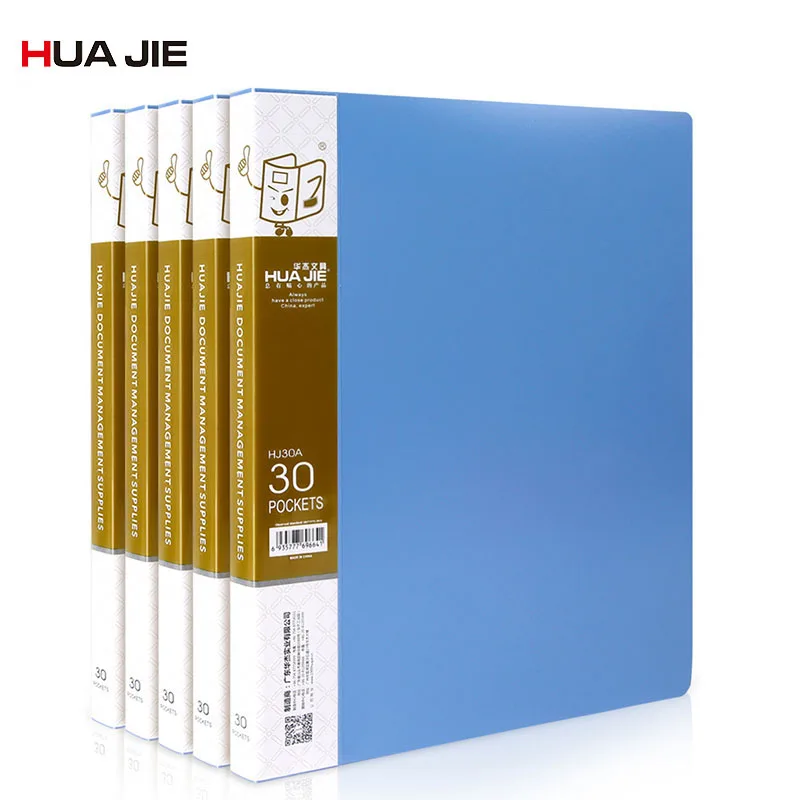 

A4 File Folder Display Book Document Paper Organizer Filing Products Simple Solid PVC Cover File Pocket Office Manage