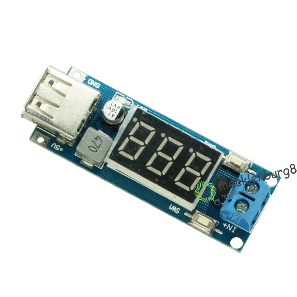 Светодиодный понижающий преобразователь постоянного тока 4 5 40 В в 2 а с USB