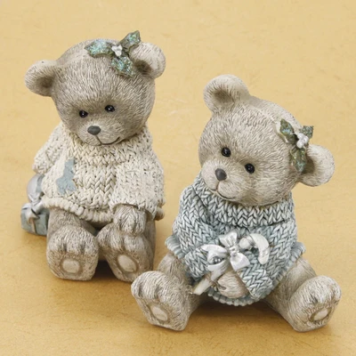 

Cute 3d Bear couple silicone mold fondant mould chocolate mousse cake molds candle aroma stone silicone mold resin clay molds