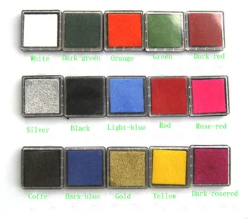 

5pcs Lovely Color Inkpad Stamp Pad 4 * 4cm Ink Pad Cute DIY Tool