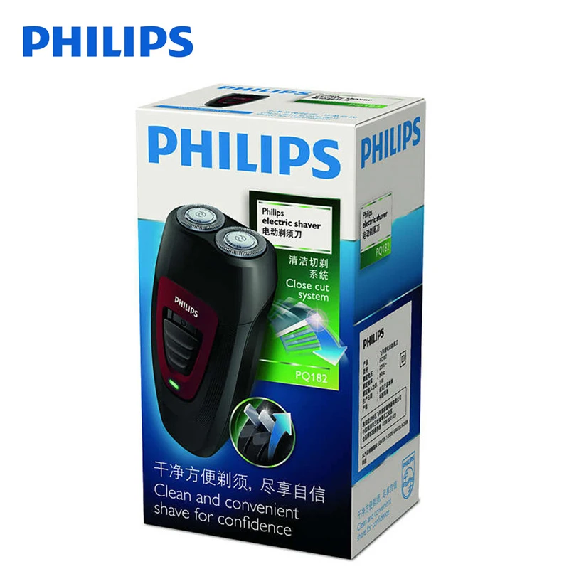 Электробритва Philips PQ182 с Ni-MH батареей 220V voltagedual Blade уход за лицом перезаряжаемая электрическая бритва для мужчин