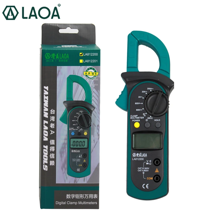 Handhold Electrical Tester Digital Clamp Multimeter AC/DC Ammeter