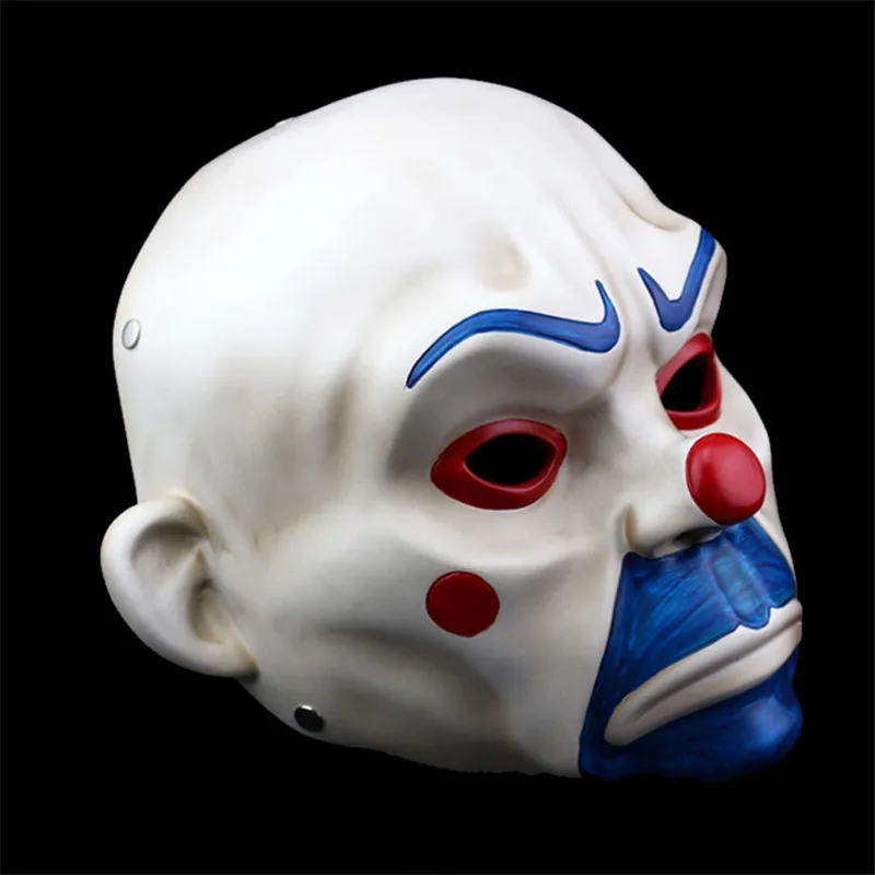 Takerlama Высококачественная Смола Джокер банк маска грабителя клоун, Бэтмен Темный рыцарь реквизит маскарадные вечерние Необычные смолы маска на продажу