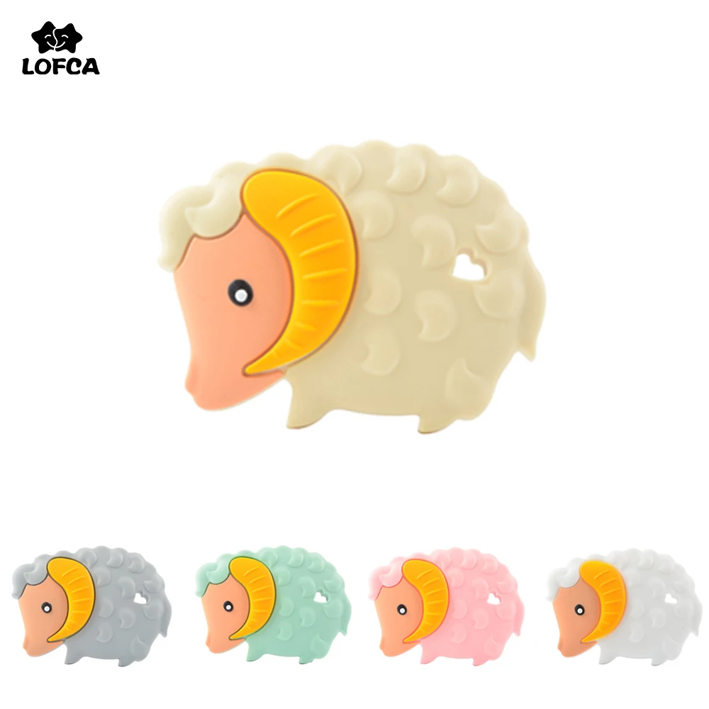 LOFCA 1 шт. Прорезыватель для зубов из козы силикона овцы детские игрушки сделай сам