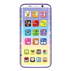 Электронная игрушка прочный АБС Раннее детство полезный смартфон Музыкальный обучающий перезаряжаемый мини-экран Телефон Забавный