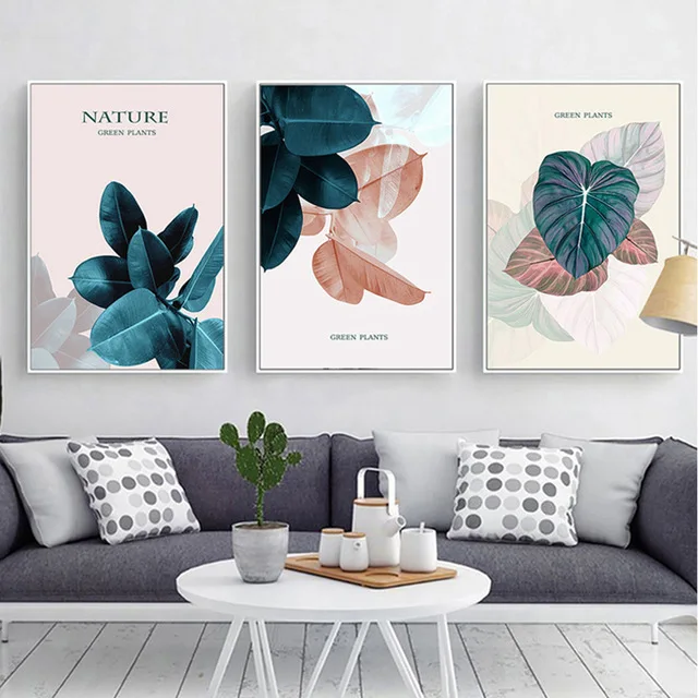 Original Watercolor plant Art Wall Decor Print bedroom porch restaurant