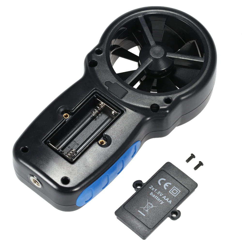 Digital Anemometer Handled Mini Digital LCD Wind Speed Meter Temperature Wind Chill with Backlight HoldPeak HP-866B