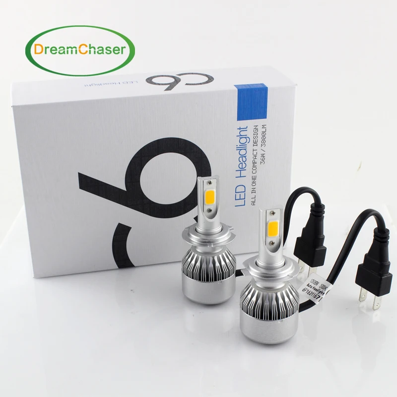 2X H7 Led H4 Car Headlights 72w 7600lm Car Led Light Bulbs H1 H3 H8 H9 H11 9005 9006 Automobiles Headlamp 6000K/3000K Fog Lamps