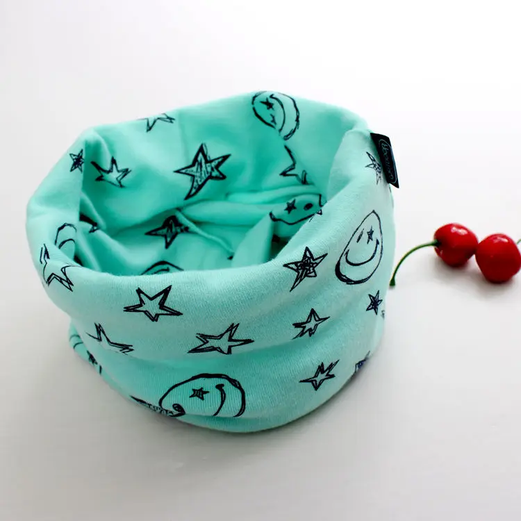 New Children Comfortable soft cotton Scarf Loop Kids Cubs Infinity Scarves 100% Cotton Children Kids O Ring scarf