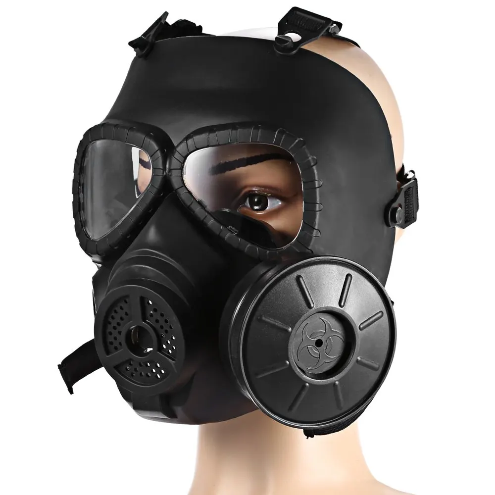 Tactical Full Face Protection Mask with Filter Tank Paintball Tactical