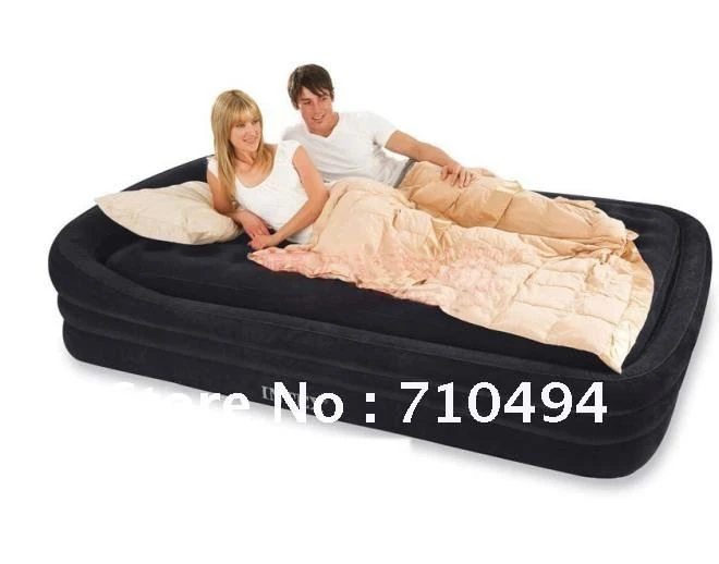 Free DHL Shipping INTEX 66974 California king size air bed with intex  electric pump, INTEX 2 in 1 air mattress kit | AliExpress