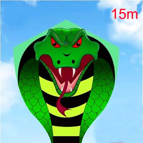 Высокое качество большой 15 м змей воздушный змей катушка дети воздушный змей летающие игрушки Рипстоп нейлон летающий змей из ткани бар Рыбалка воздушный змей Дракон 3d