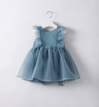 

2018 New Toddler Girls Tulle Dresses Pink/Blue/White Pretty Tutu For Girl Baby Summer Dress Sleeveless Princess Party Wear TUTUs