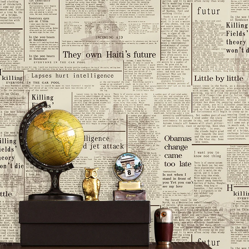 American Nostalgic Retro English Letter Newspaper Wallpaper Clothing Store Study Cafe Restaurant Background Wall Wallpaper Wallpapers Aliexpress
