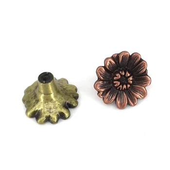 1x Dia 34mm Vintage Cabinet Knobs Flower shape Cupboard Door Furniture Handle Pulls Kitchen Kids Room Dresser knobs