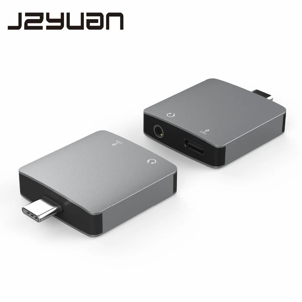 JZYuan USB Type C 2 в 1 аудио адаптер для зарядки прослушивания наушников разъём lightning
