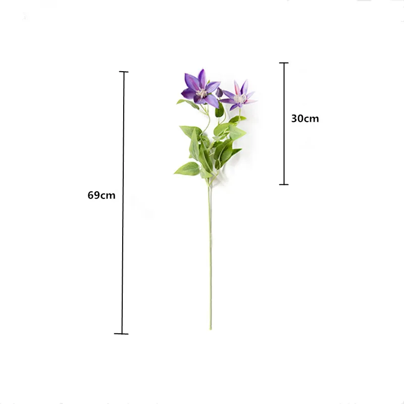 Flone Artificial Trident Iron lotus Flower Simulation Silk Floral Fake Flowers Single Branch For Wedding Home Table Decor Art (4)