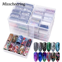 10 рулонов, 4*120 см, голографические наклейки для ногтей, 24 дизайна, цветок, звездное небо, Лазерная Фольга для ногтей, набор переводных наклеек, сделай сам, наклейки для маникюра