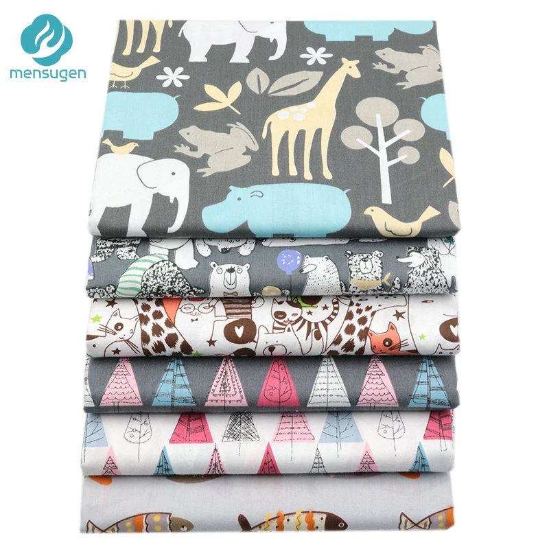 6 шт., набор толстых кварталов 1" x 22"/46 см x 56 см, хлопковая ткань с мультяшным принтом для лоскутного шитья, шитья, ткани для скрапбукинга