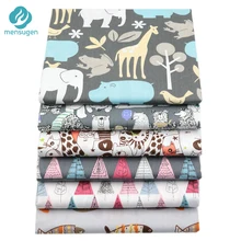 6 шт., набор толстых кварталов 1" x 22"/46 см x 56 см, хлопковая ткань с мультяшным принтом для лоскутного шитья, шитья, ткани для скрапбукинга