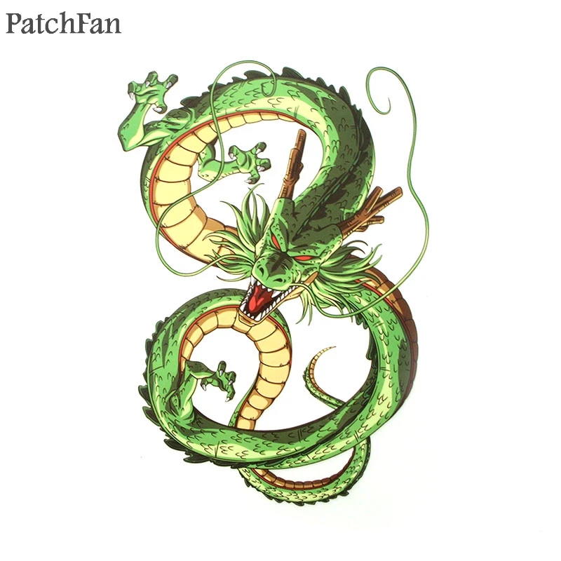 Patchfan Dragon ball Shenron DIY термопресс наклейки утюг на патчи ручной работы нашивки на одежду jacke футболка передачи A1775