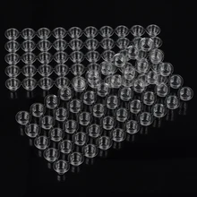 600X10 мм 12 мм Размер Премиум тату Чернила чашки пластиковые колпачки постоянный макияж Одноразовые Аксессуары татуировки Поставки 50 шт./упак