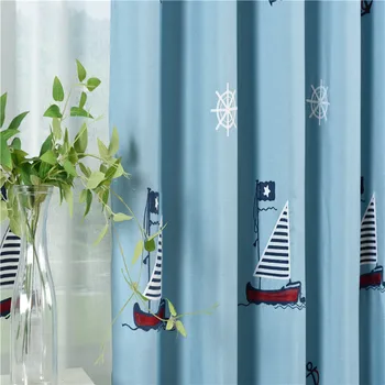 Custom Made Children Curtains For Living Blackout Embroidered kids Curtains Baby Room Boys Bedroom Kids Curtain Fabrics Window