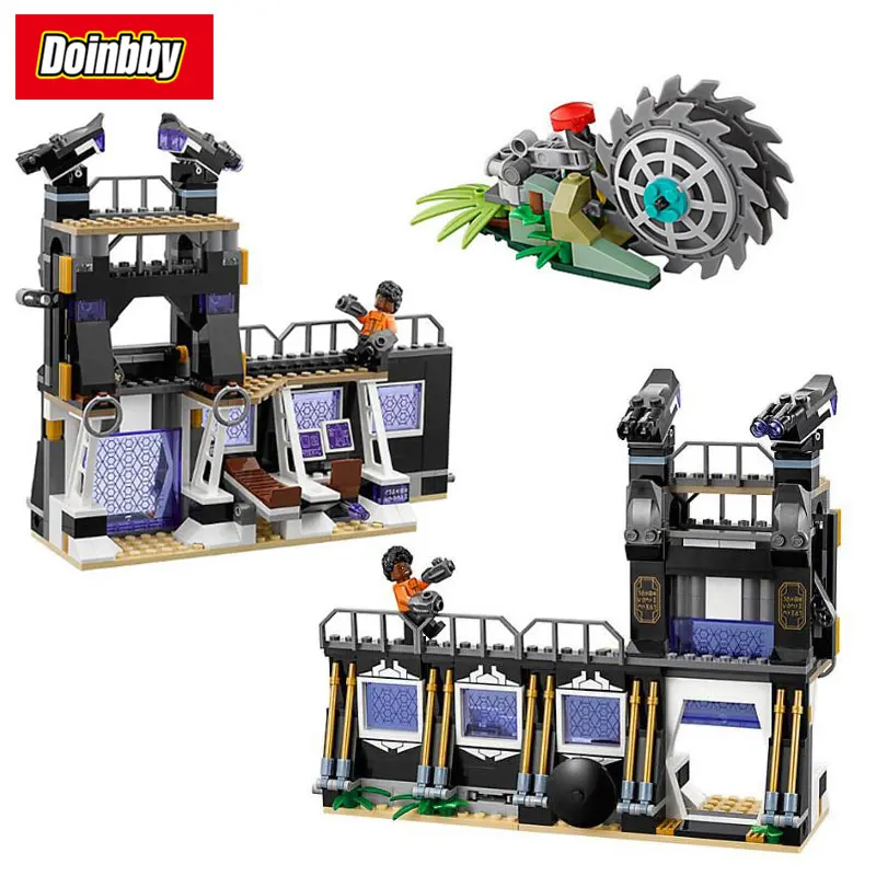 

Super Heroes Corvus Glaive Thresher Attack Building Block Toys Compatible with Legoings Black Panther