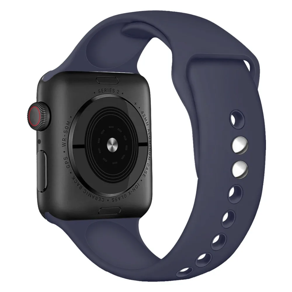 CRESTED Sport strap For Apple Watch band 4 3 42mm/38MM/44mm/40MM iwatch 4 band Silicone wrist bracelet watchband belt series 2/1 CRESTED Sport strap For Apple Watch band 4 3 42mm/38MM/44mm/40MM iwatch 4 band Silicone wrist bracelet watchband belt series 2/1