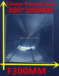 Большой линейная линза Френеля площади объектива 300*300 мм линза Френеля фокусное расстояние 300 мм солнечной сбора