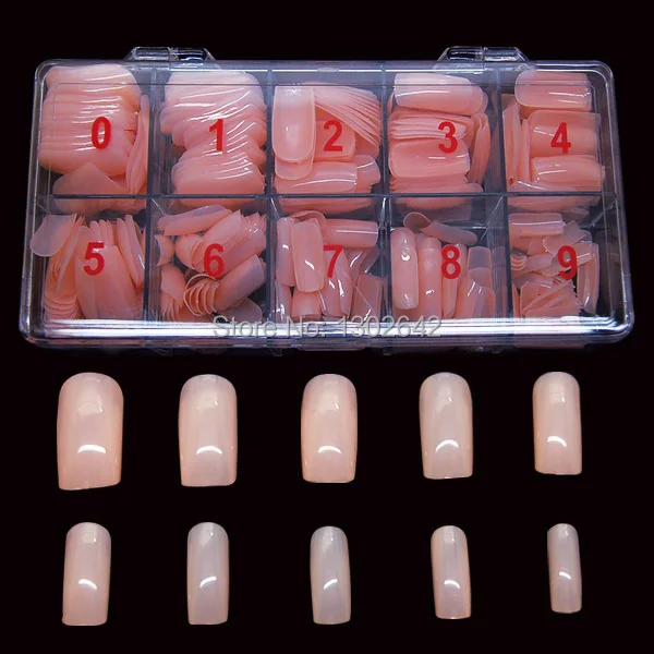 aliexpress com buy fn19 500pcs box free shipping mix 10 fake nail size chart
