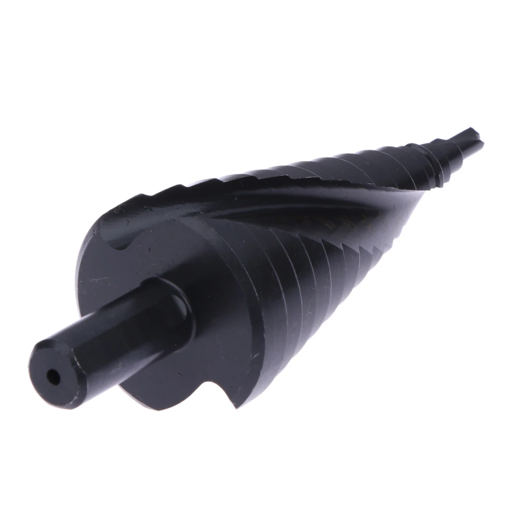uxcell Titanium Step Drill Bit 4mm to 20mm 9 Step Sizes 2 Straight Flutes Hex Shank for Metal Wood Plastic High Speed Steel