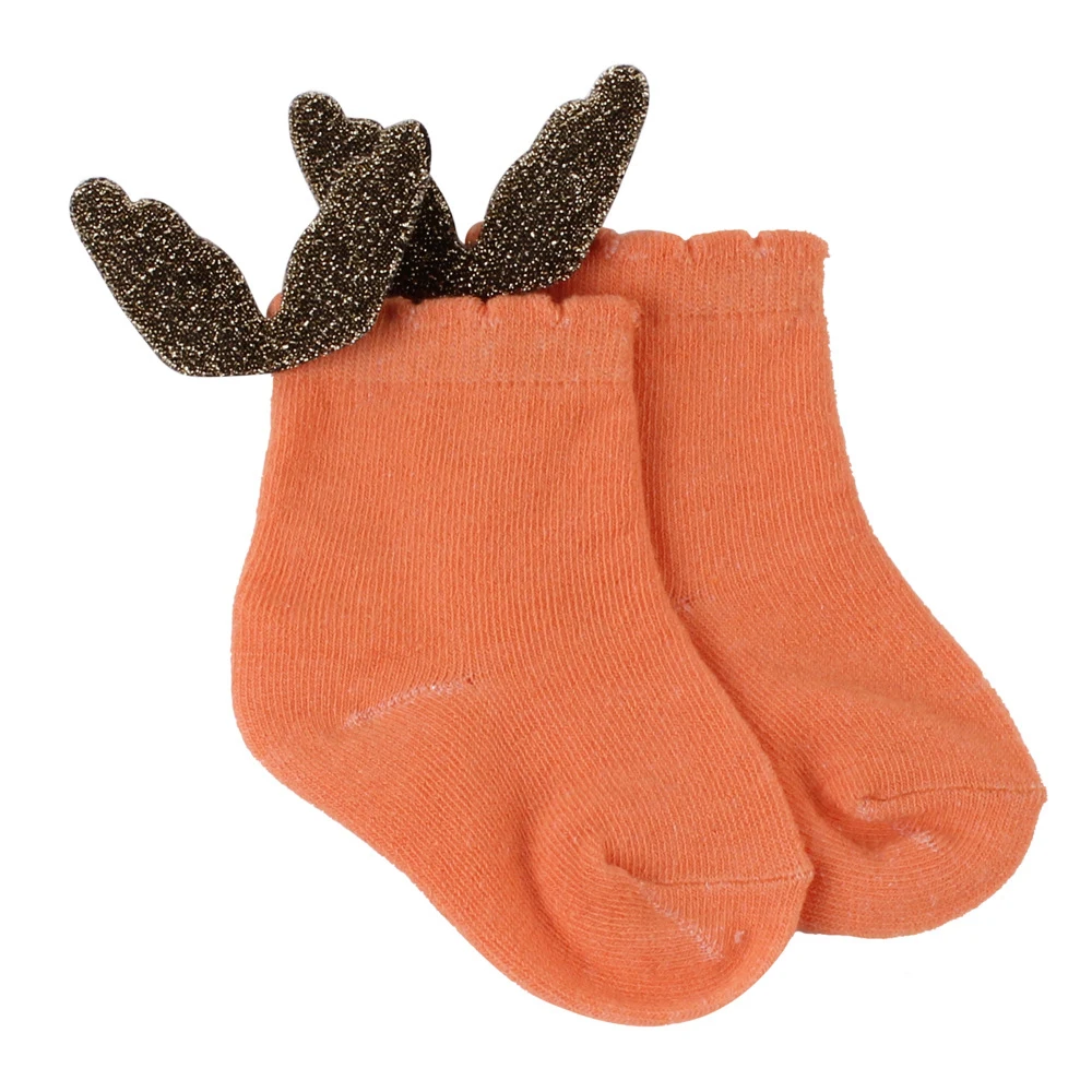 Носки для малышей, сетчатые тонкие милые носки унисекс с крыльями, Новое поступление, носки для младенцев, короткие Дышащие Детские носки для детей 0-3 лет, чесаный хлопок - Цвет: Orange