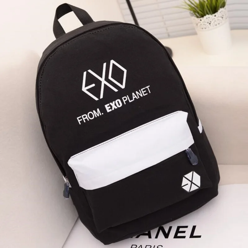 2018 Korean EXO Backpack School Backpack For Women Teenager Boys And