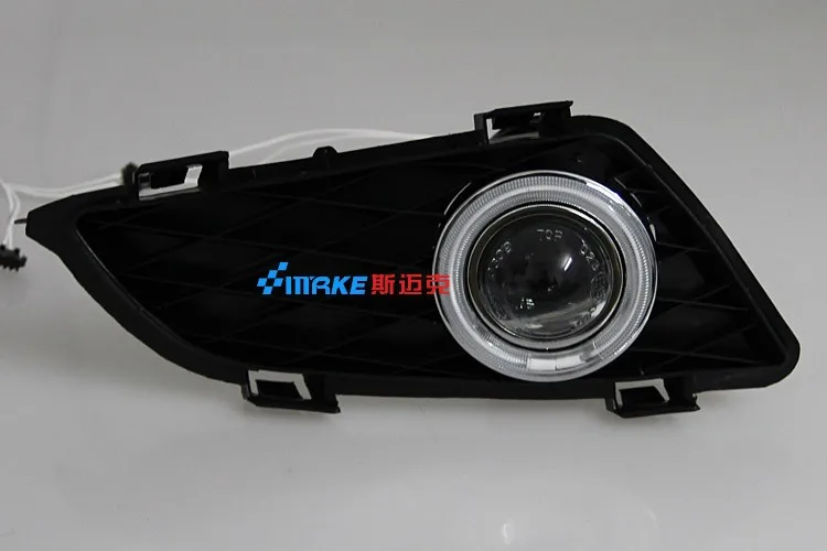eOsuns CCFL ангел глаз LED дневного света DRL + Противотуманные фары + объектив проектора для Mazda 6 2004-05 eOsuns CCFL ангел глаз LED дневного света DRL + Противотуманные фары + объектив проектора для Mazda 6 2004-05