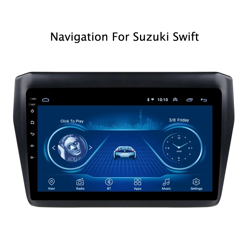 Best Super Slim Touch Screen Android 8.1 radio GPS Navigation for SUZUKI ERTIGA SWIFT head unit Stereo Wifi Multimedia USB Bluetooth 0