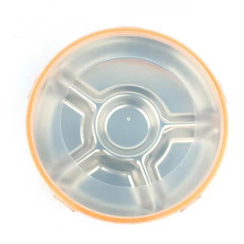 Round Stainless Steel Lunch Boxs Containers With Compartments Microwave
