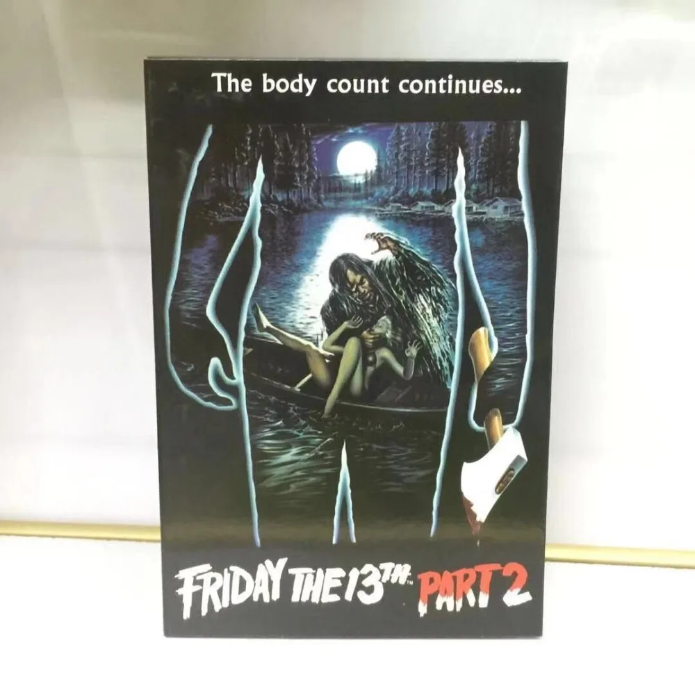 18 см NECA Friday 13th Part 2 Jason Voorhees ПВХ фигурка Коллекционная модель игрушки для Рождественский подарок