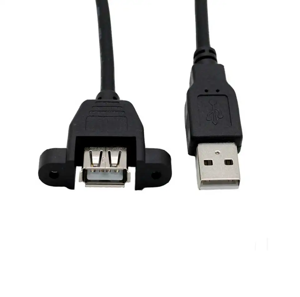 USB 2,0 удлинитель с ушками USB удлинитель может быть зафиксирован с винтовым отверстием чехол перегородка 30 50 100 150 200 300 см Новинка