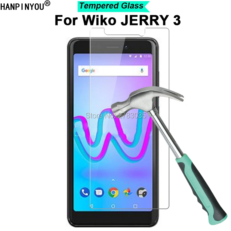 

For Wiko JERRY 3 5.45" New 9H Hardness 2.5D Ultra-thin Toughened Tempered Glass Film Screen Protector Protect Guard